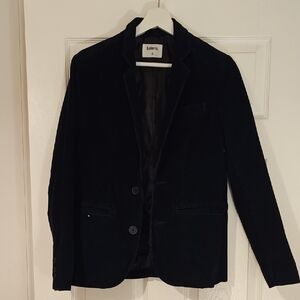 Men's Navy Blue Corduroy Blazer